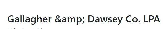 Gallagher & Dawsey Co., LPA (Columbus, USA) Columbus - фото 1.